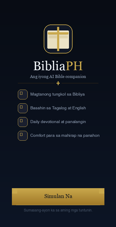 BibliaPH Home Screen